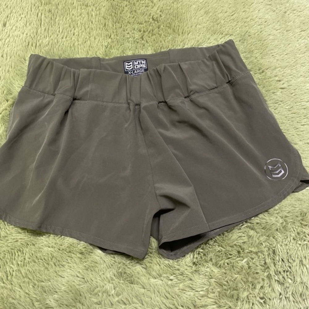 Mtn Ops Xl Women's Athletic Active‎ Sports Olive Military Green Shorts